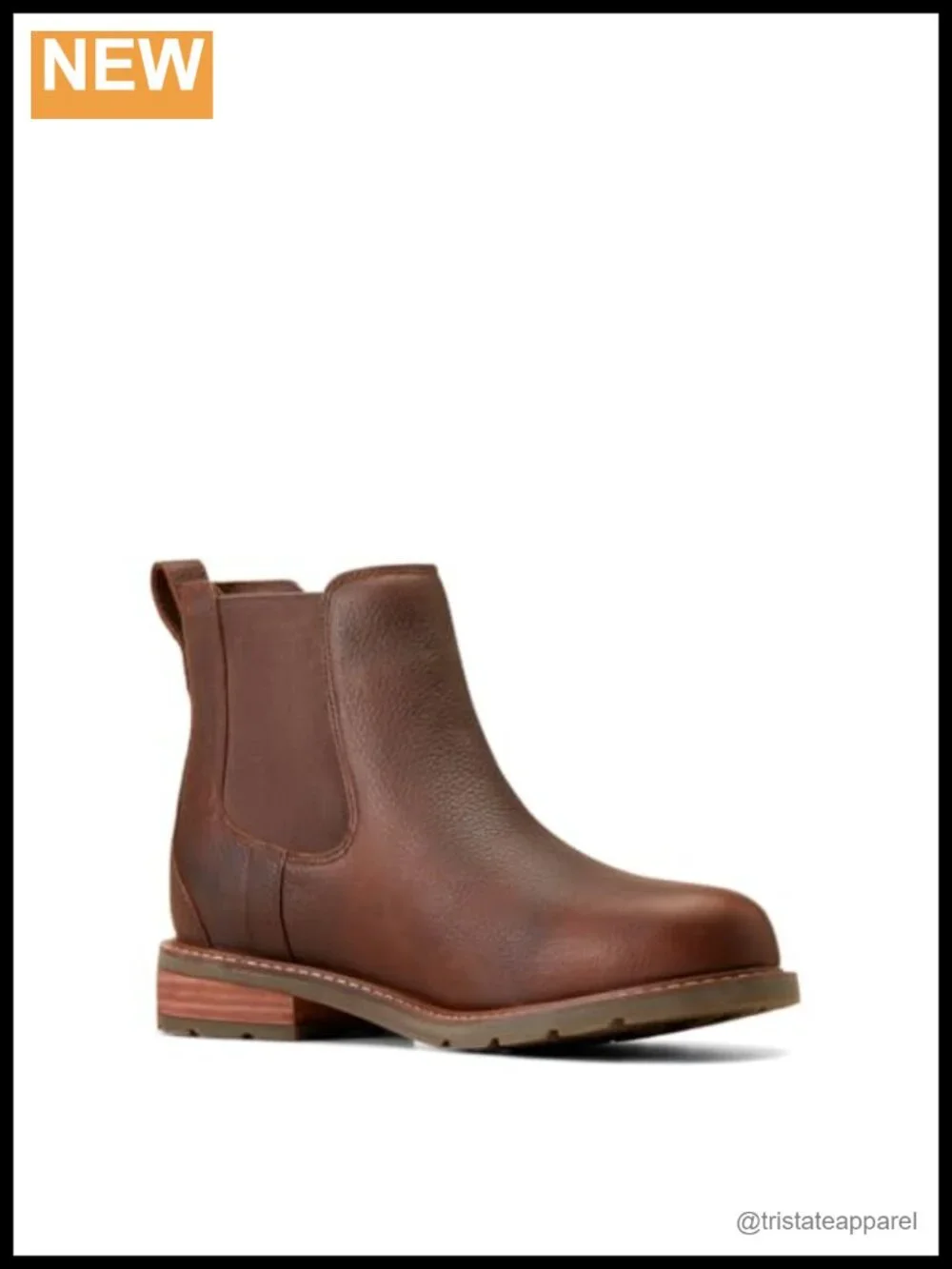 Men's Waterproof Leather Chelsea Boots Pull-On Ankle Boot
